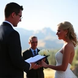 Wedding ceremony photography in Boulder