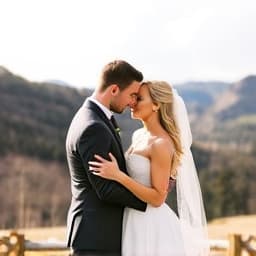 Romantic wedding couple portrait in Boulder