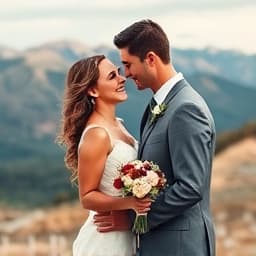 Wedding portrait photography in Boulder nature settings