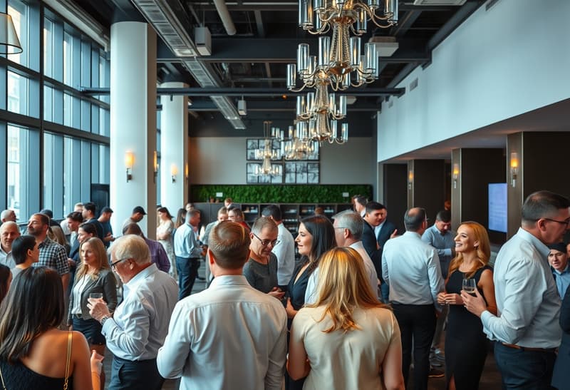 Corporate event celebration captured by Captivating Moments Photography in Denver