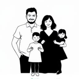 Family portrait service icon