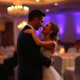 Romantic first dance at Denver wedding reception