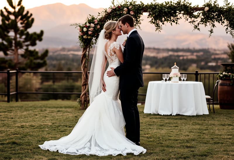 Romantic wedding photography session in Denver